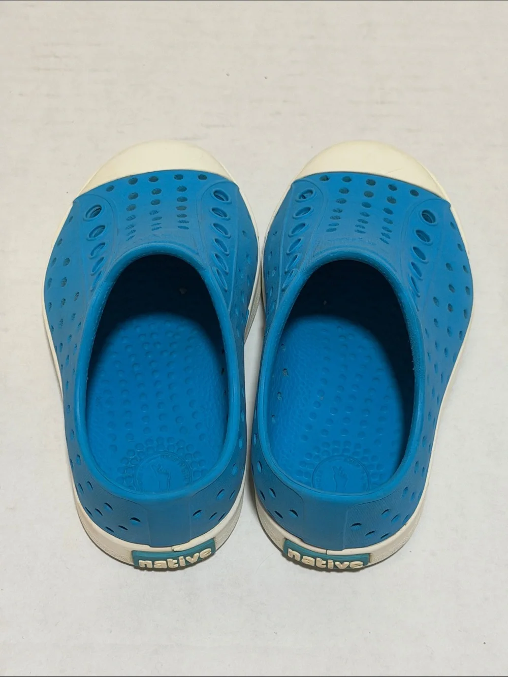 Native Jefferson Kids Water Shoes in Blue - Kids Toddler Size 6